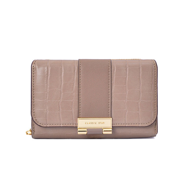 Women's Fashion Attractive Crocodile Pattern Clutch Ladies Wallets