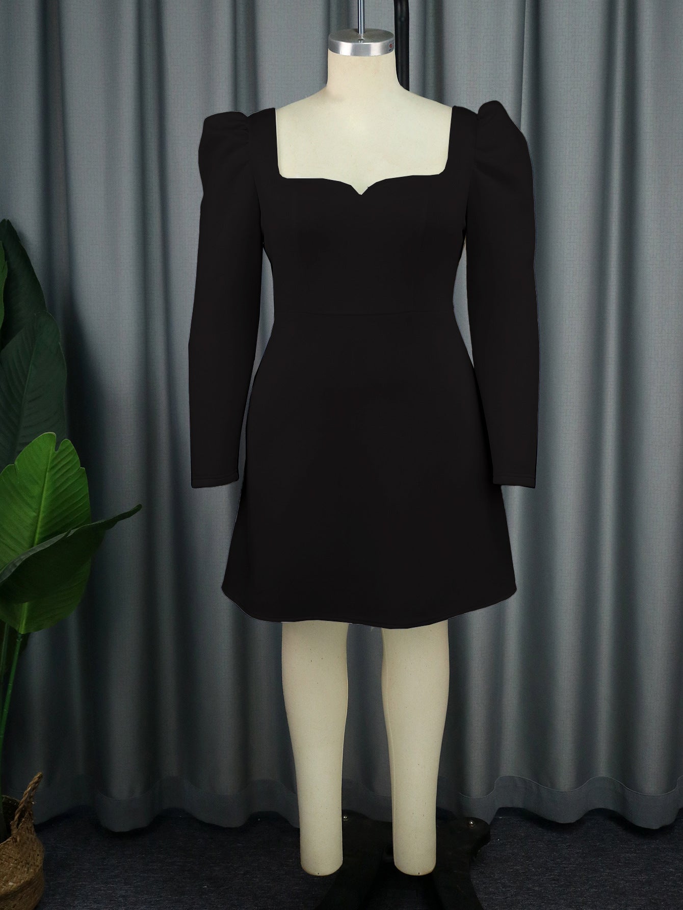Collar Long Sleeve Dress Banquet Party Dresses