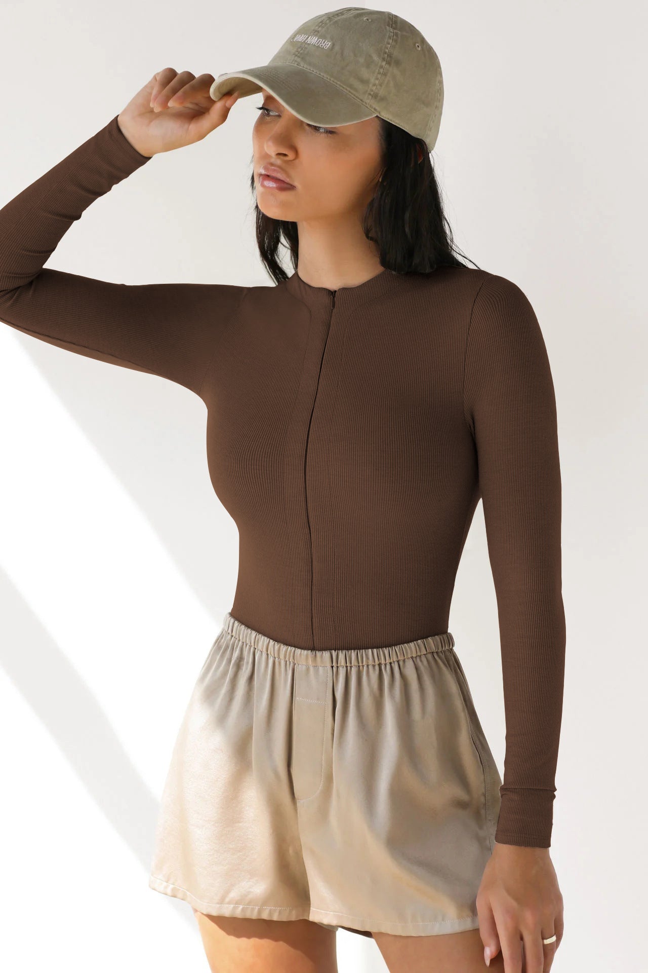 Women's Classy Skinny Knitted Versatile Zipper Jumpsuits