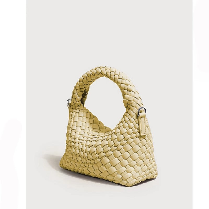 Women's High-grade Design Selenodont Half Moon Woven Bags