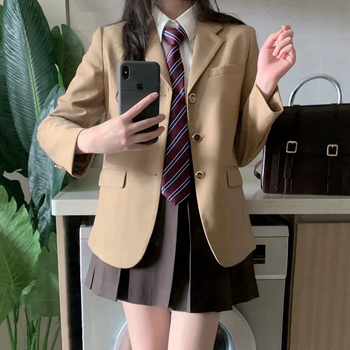 Women's & Men's University Style Book Left Middle Fashion Small Suit
