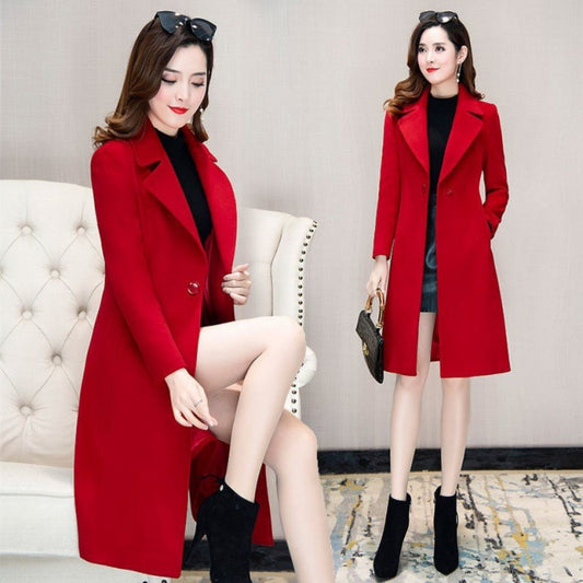Women's Korean Style Large Slim Fit Slimming Small Coats