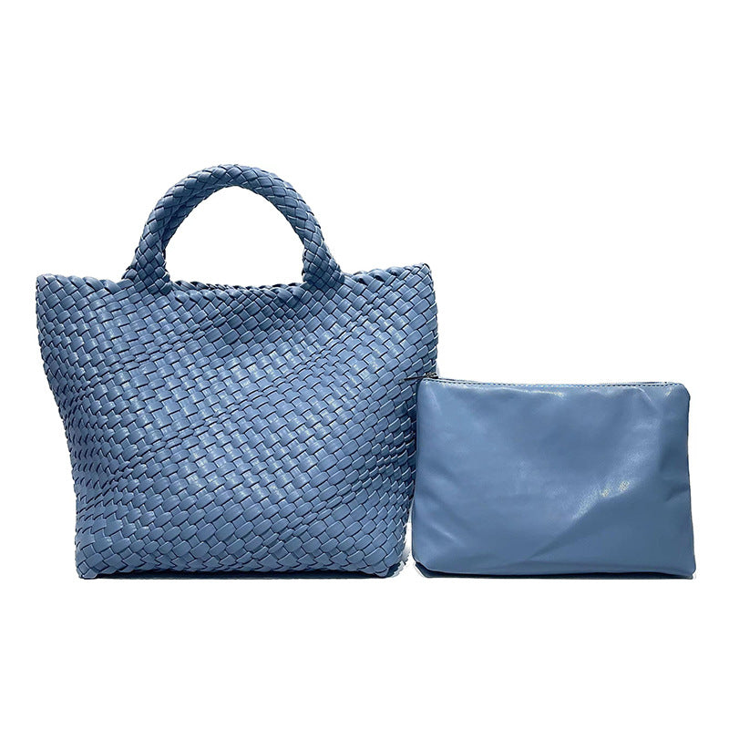 Women's Woven Vegetable Basket Portable Soft Handbags