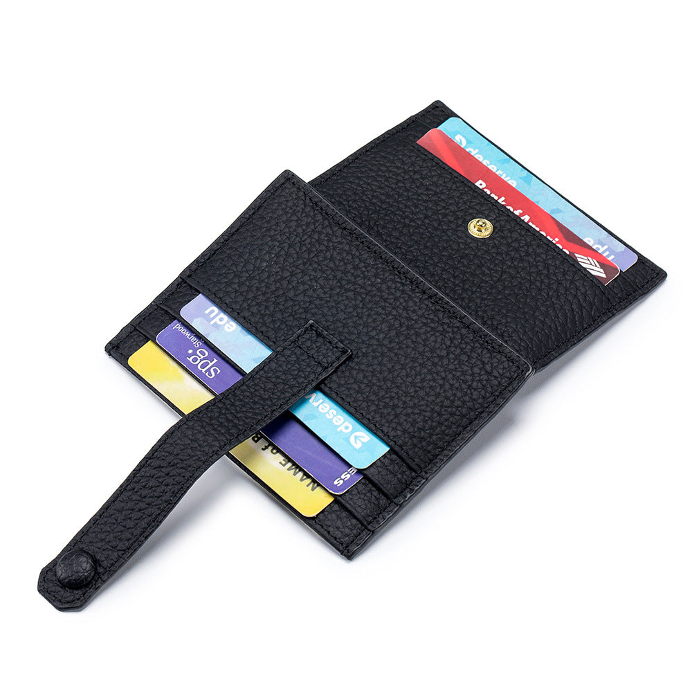 Women's Fashion Genuine Leather Made Korean Storage Card Holder
