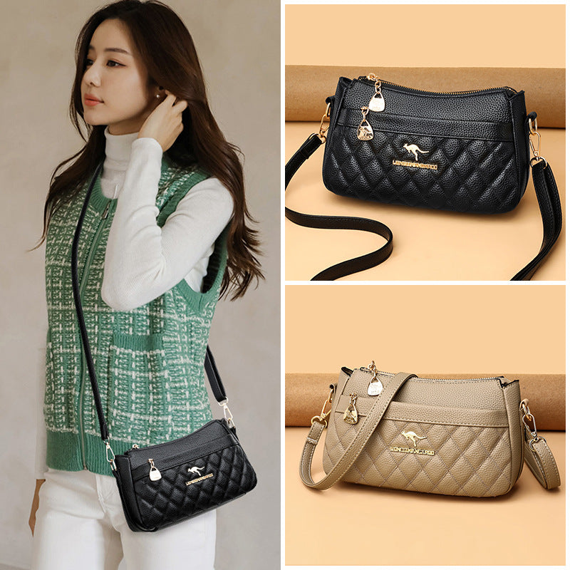 Women's Versatile Pretty Embroidery Thread Mom Shoulder Bags