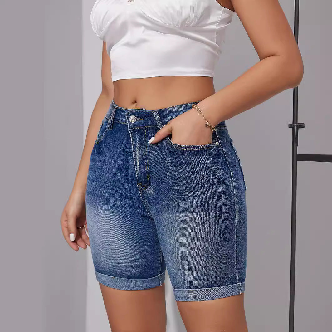 Women's Fashionable High Waist Denim For Pants
