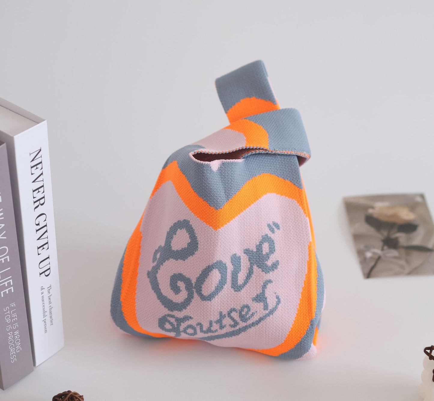 Women's Stylish Knitted Woven Vest Simple Handbags