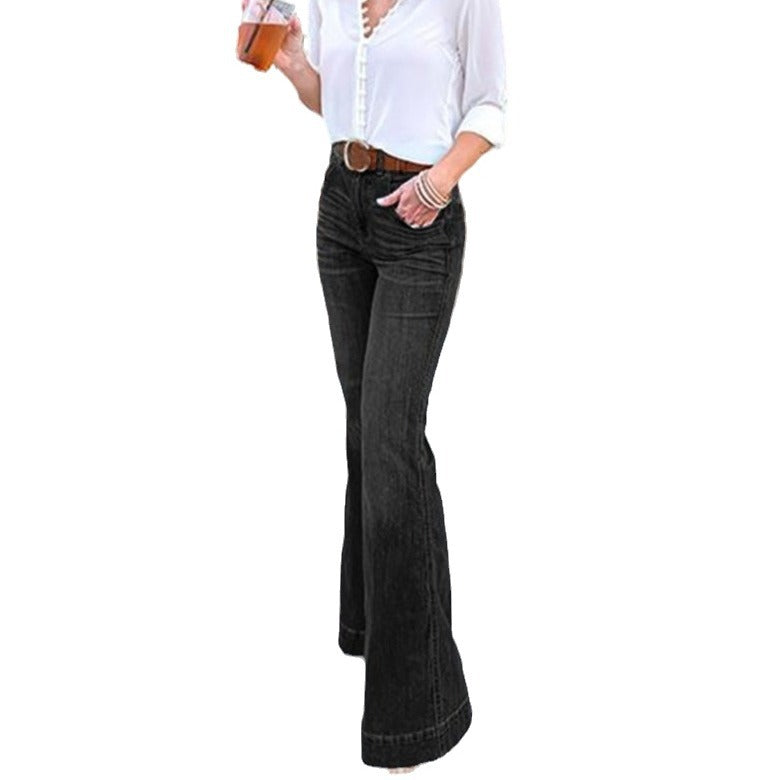 Pretty Women's Stretch Casual Slimming Fashionable Women's Jeans