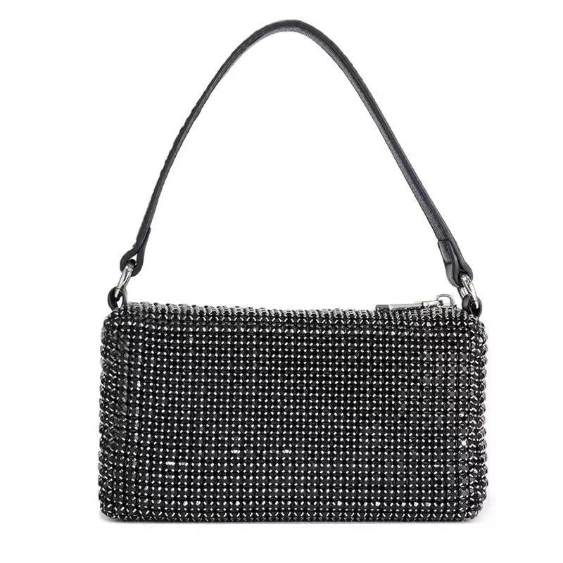 Women's King Diamond Fashion Genuine Leather Small Square Bags