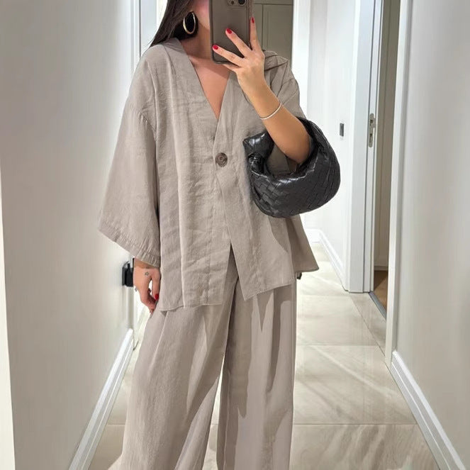 Pretty Casual Women's Loose-fitting Wide Leg Pants