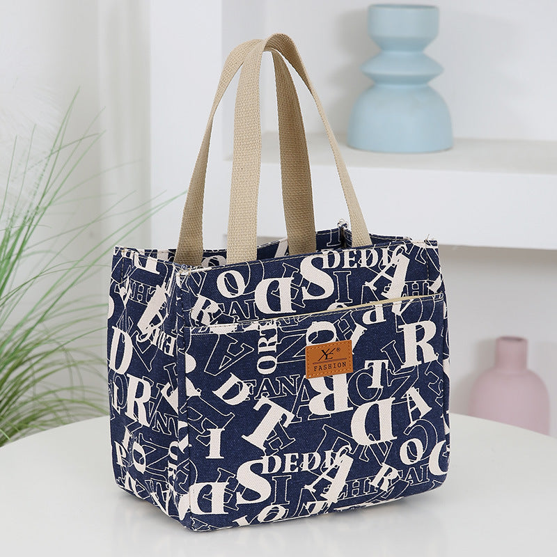Women's Foil Insulation Lunch Canvas Fashion Box Handbags