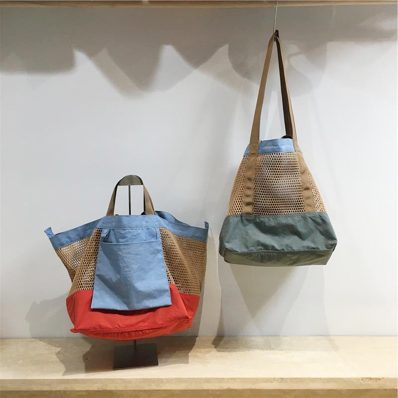 Stylish Beautiful Creative Mesh Large Capacity Handbags