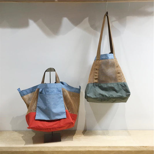 Stylish Beautiful Creative Mesh Large Capacity Handbags