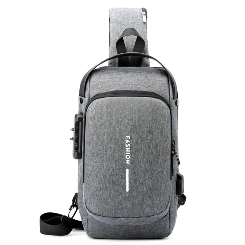 Men's Innovative Charming Slouchy Motorcycle Password Men's Chest Bags