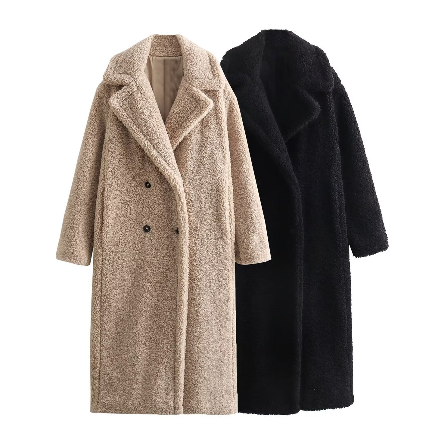 Women's Autumn French Design Fashion Fleece Long Clothing