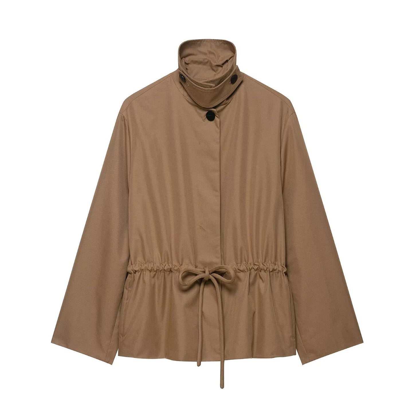 Women's Homemade Fashionable Adjustable Waist Parka Coats