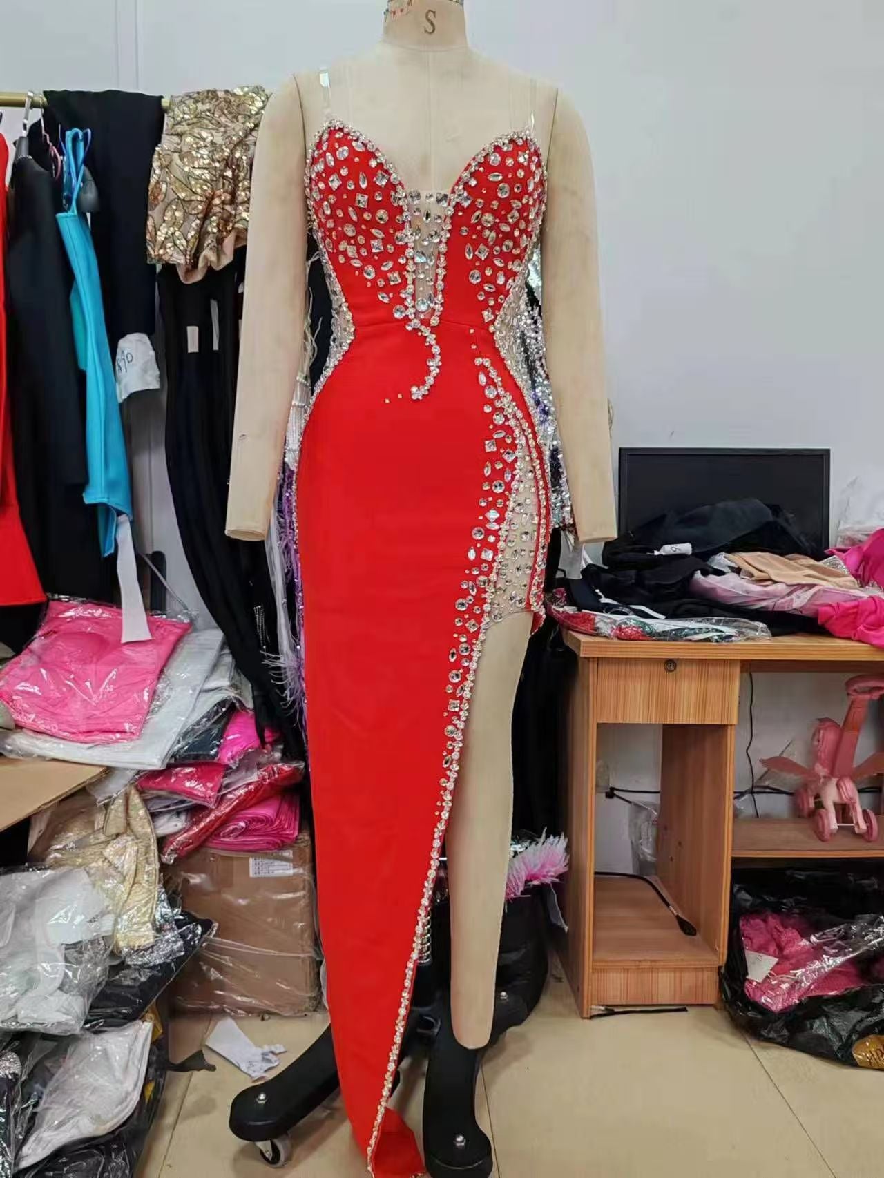Women's Spring Sexy Sleeveless Tube Slim Three-dimensional Dresses