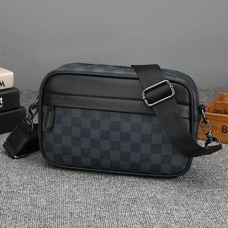Men's Charming Trendy Commuter Plaid Fashion Men's Messenger Bags