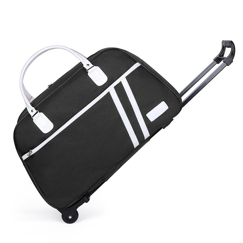 Oxford Cloth Sliding Folding Short-distance Large Luggage