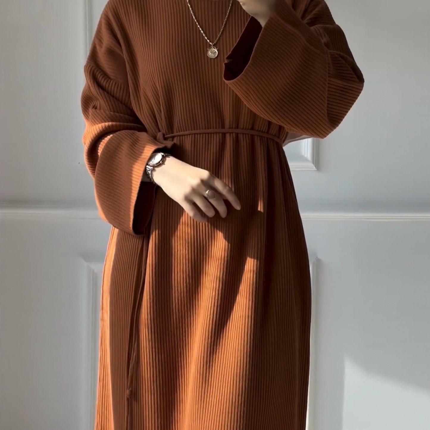 Attractive Classy Thickened Knitting Loose Dress Dresses