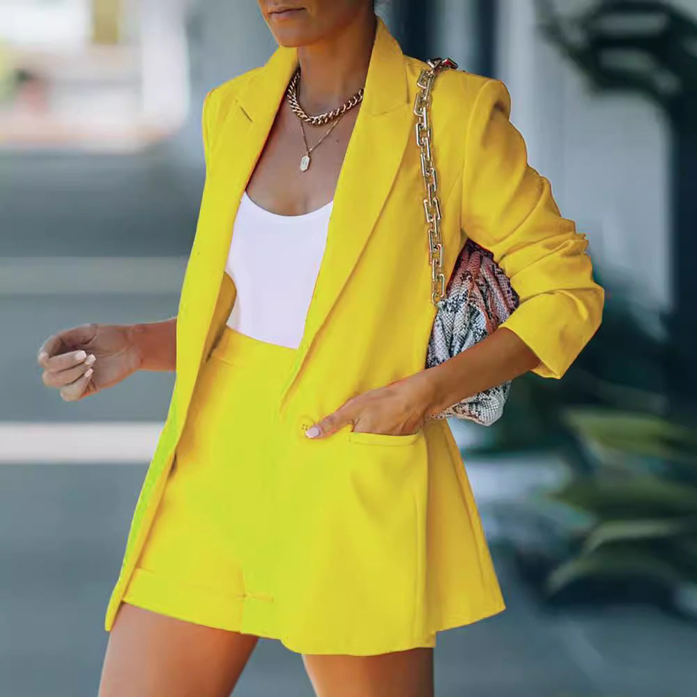 Women's Sexy Temperament Fashion Casual Polo Collar Suits