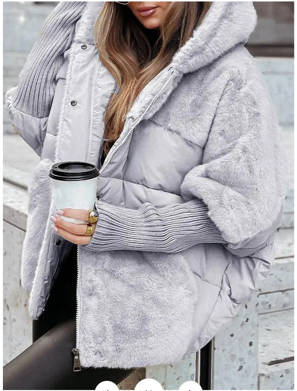 Women's Pretty Loose Stitching Down Cotton Jackets