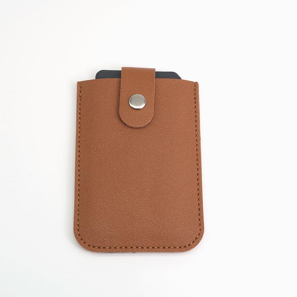 Layered Pull-out Multiple Slots Leather Bank Card Holder