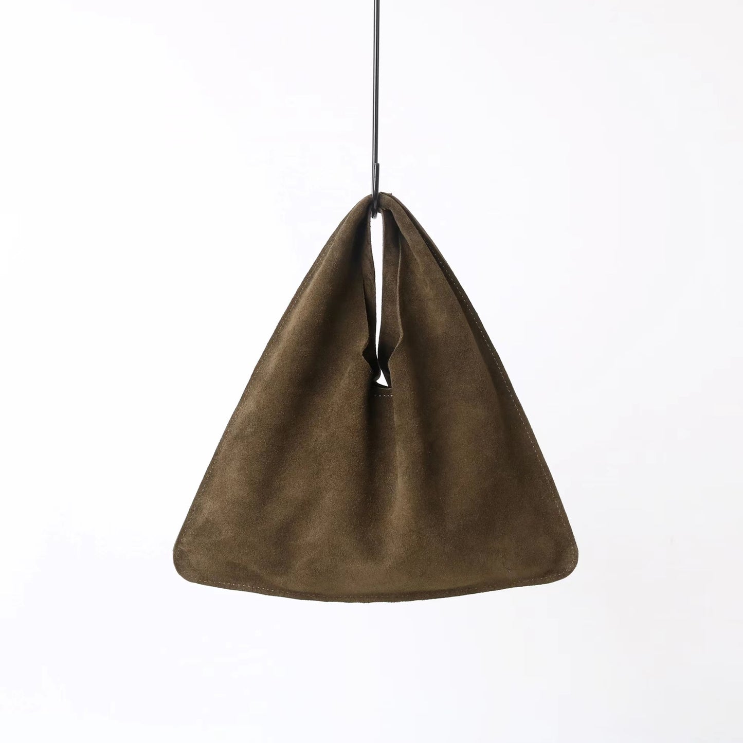 Matte Cowhide Triangle Fashion Hand Retro Bags