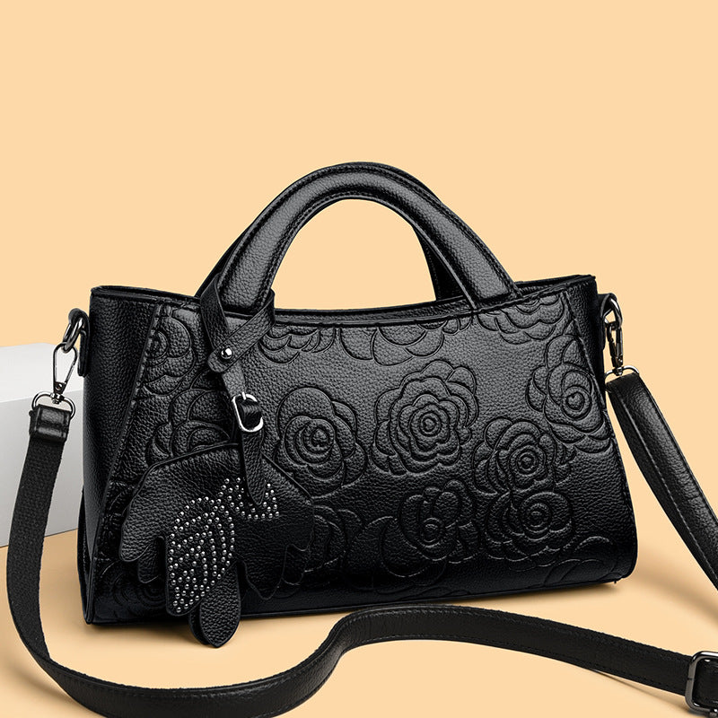 Slouchy New Embossed Texture Commuter Retro Handbags