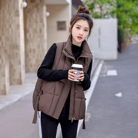 Women's Cotton Waistcoat Loose Fashion Down Vests