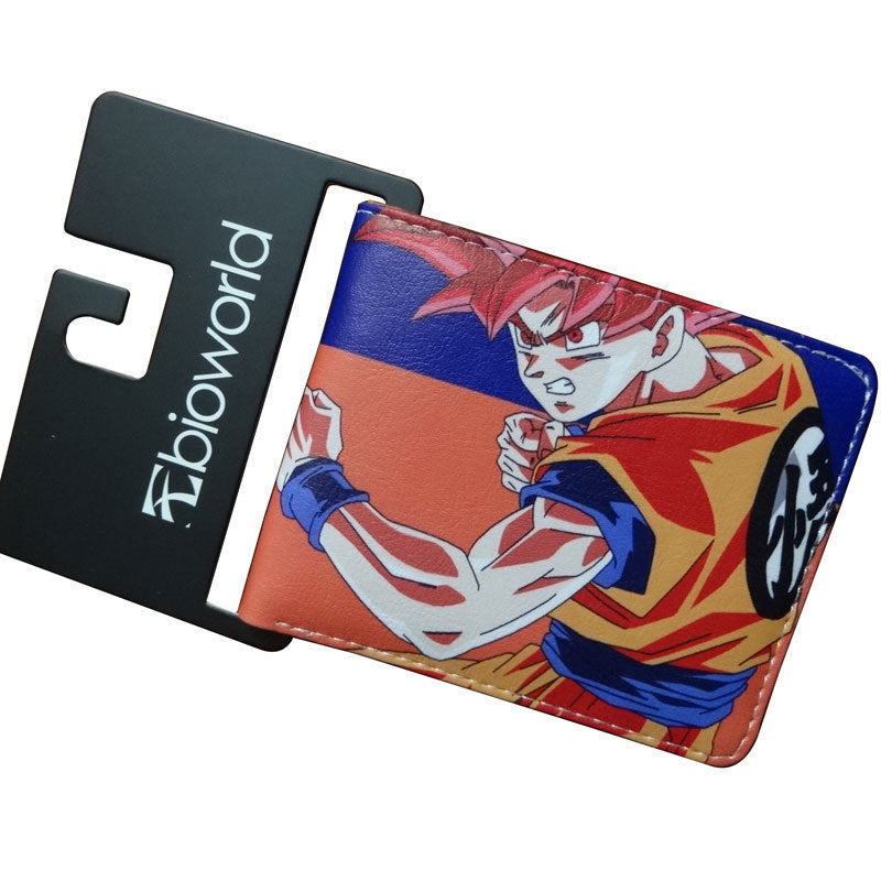 Dragon Ball Short Fold Super Leather Ladies Wallets