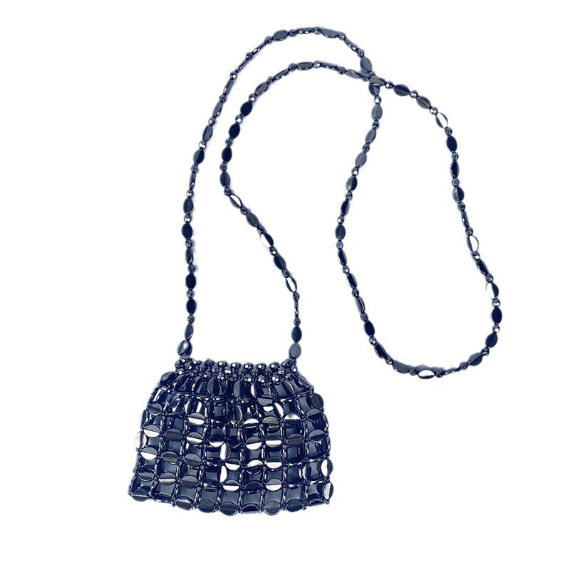 Shiny Retro Sequin Hand-woven Beaded Fashion Shoulder Bags