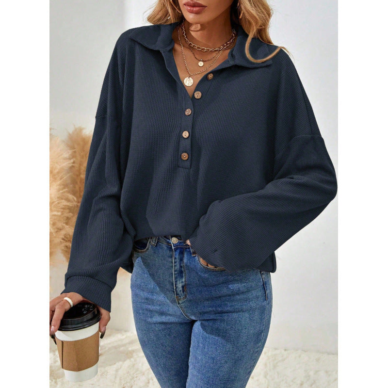 Style Stand Collar Sunken Stripe Leopard Sweaters