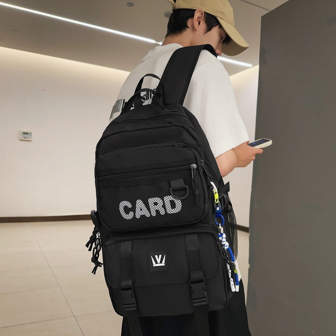 Men's Korean College High Large Capacity Junior Fashion Middle School Students' Schoolbags