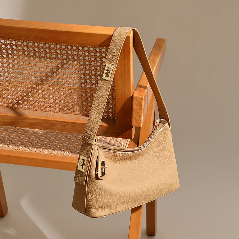 Women's Layer Cowhide Genuine Leather Commuter Dumpling High-grade Bags