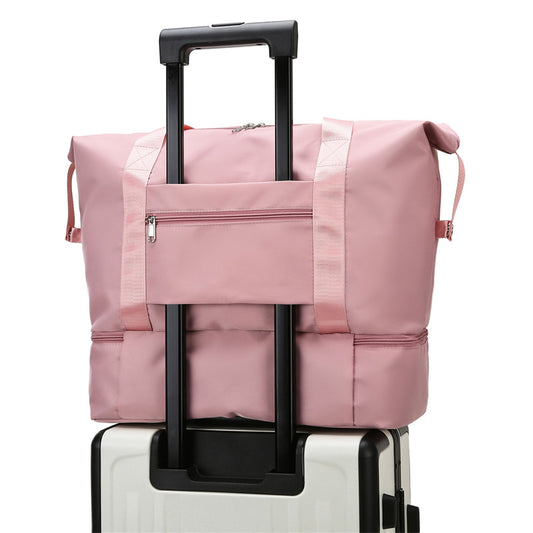 Women's Trendy Large Capacity Folding Pending Short Travel Bags