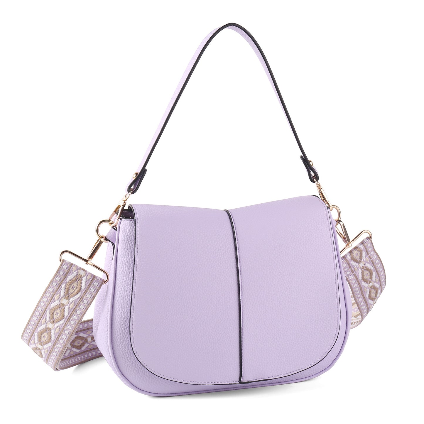 Women's Ribbon Commute Compartment Zipper Underarm Simple Handbags