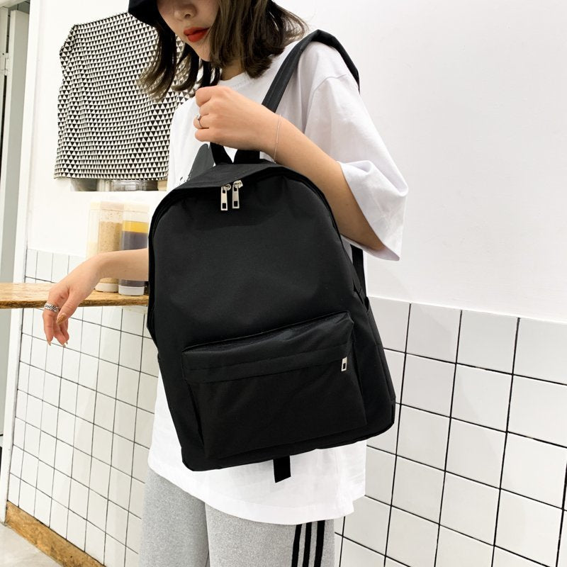 Female Style Simple Campus Korean Preppy Middle School Students' Schoolbags