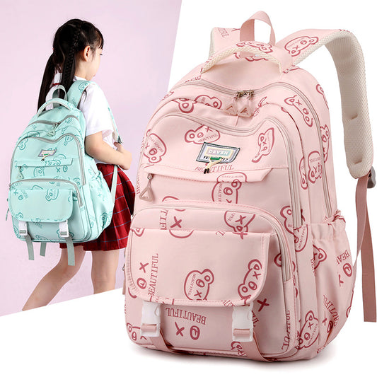 Female Cute Printing Large Capacity Leisure Backpacks