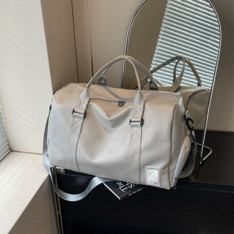 Men's Dry Wet Separation Large Capacity Texture Travel Bags