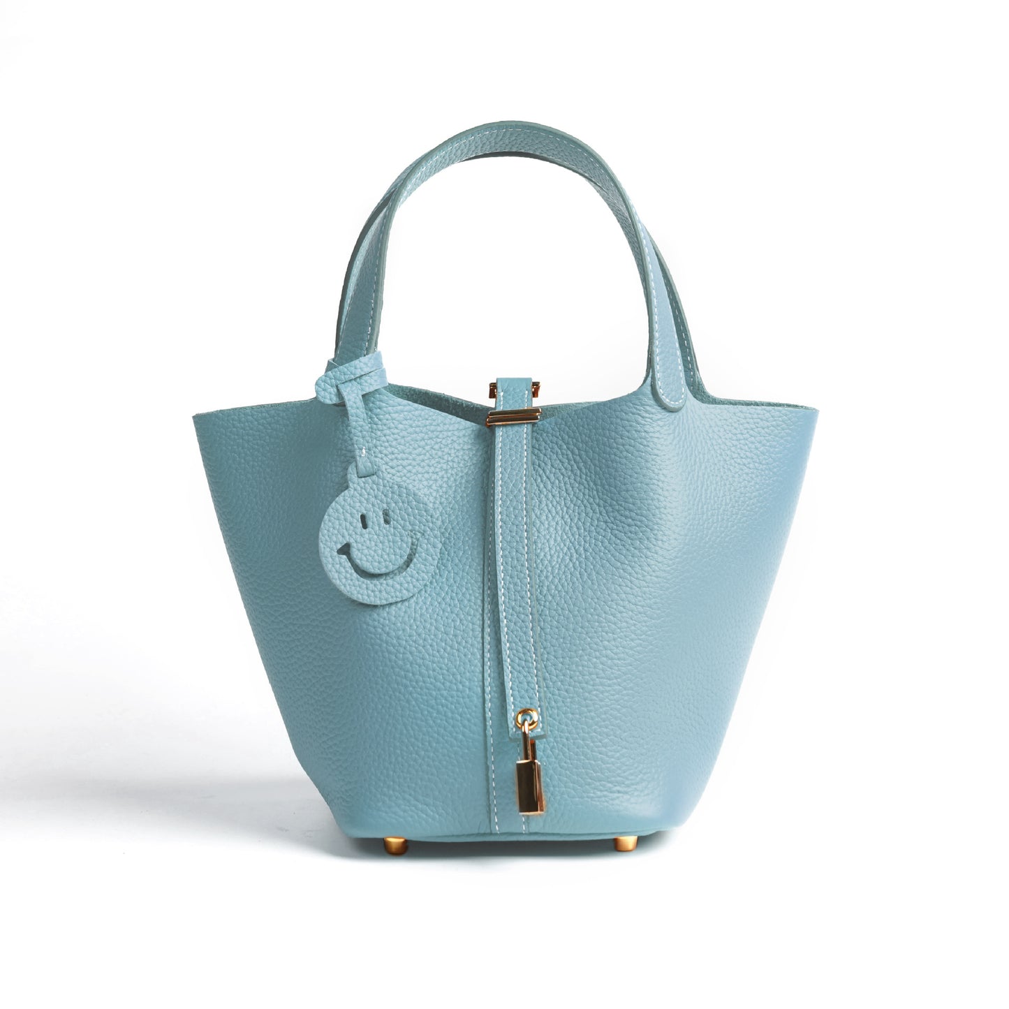 Women's Vegetable Basket Versatile Genuine Leather High Handbags