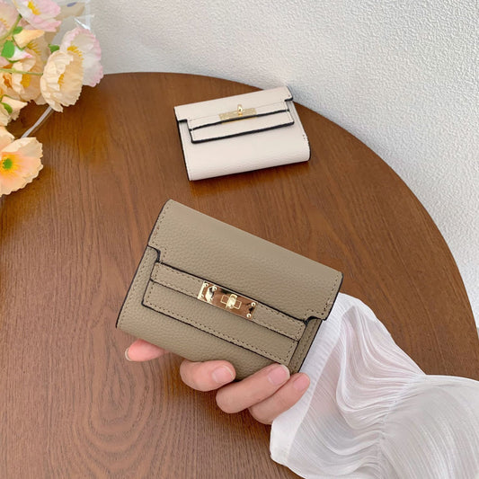 Women's New High-grade Short Folding Clutch Ladies Wallets