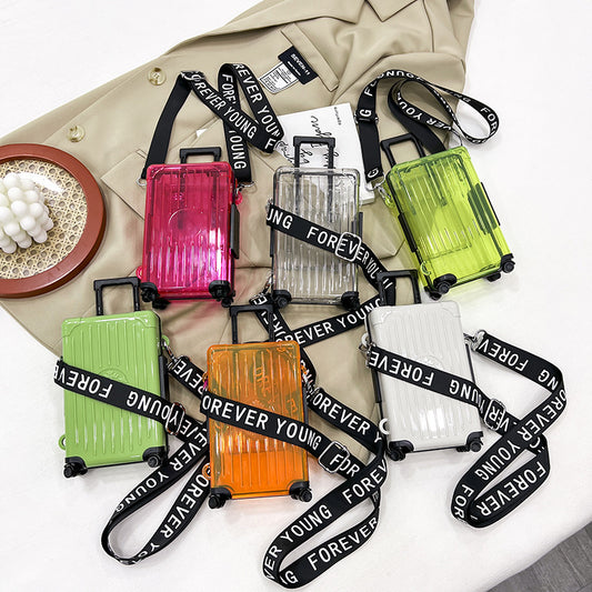 Women's Mini Fashionable Transparent Storage Change Cosmetics Crossbody Bags