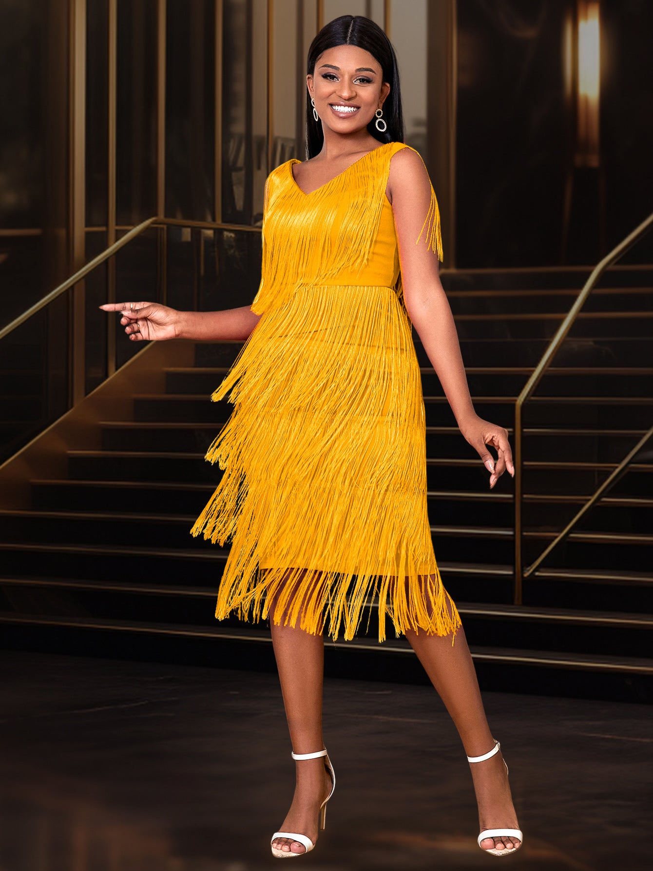 Tassel High-waisted Elegant Banquet Event Dress Dresses