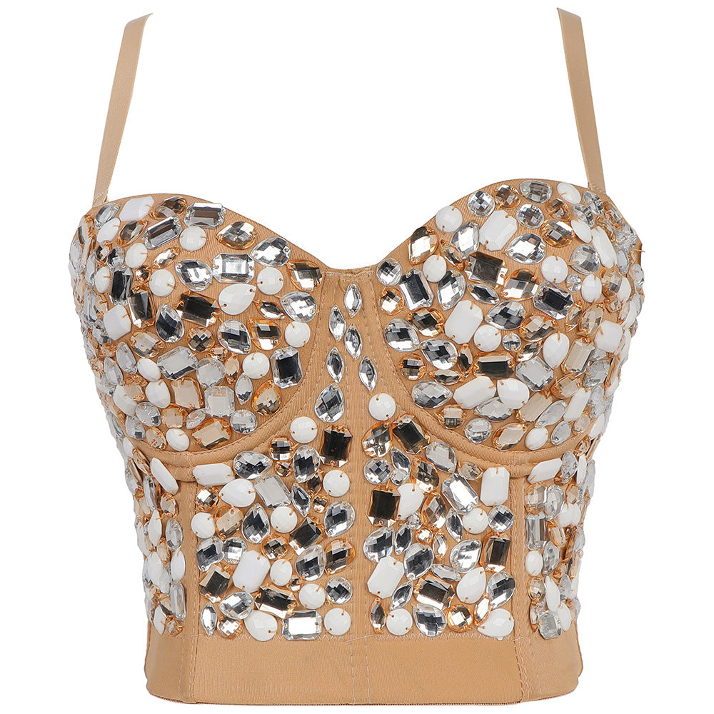 Style Diamond Corset Female Outerwear Camisole Shaping Fishbone Party Tops