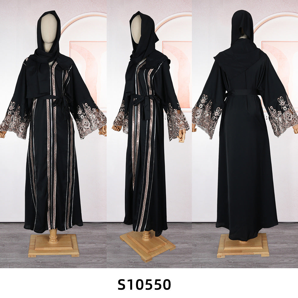 Dress Long Sleeve Lace Patchwork African Dresses