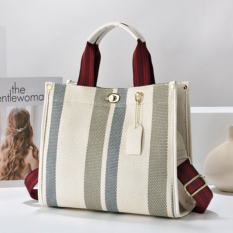 Women's Large Capacity Fashion Canvas Minimalism Hand Handbags