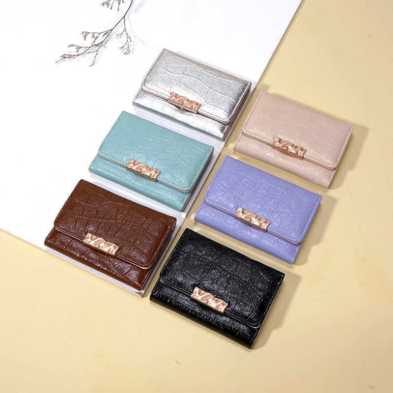 Women's Korean Style Solid Color Simple Ladies Wallets