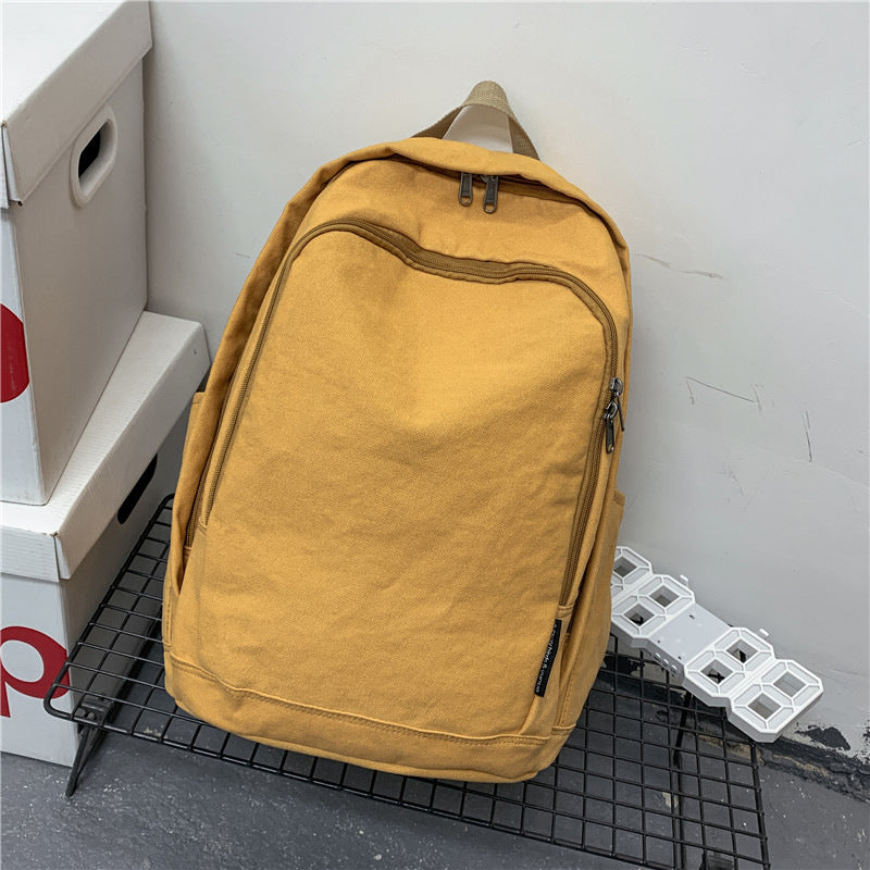 Korean Style Simple Couple Large Capacity Middle School Students' Schoolbags