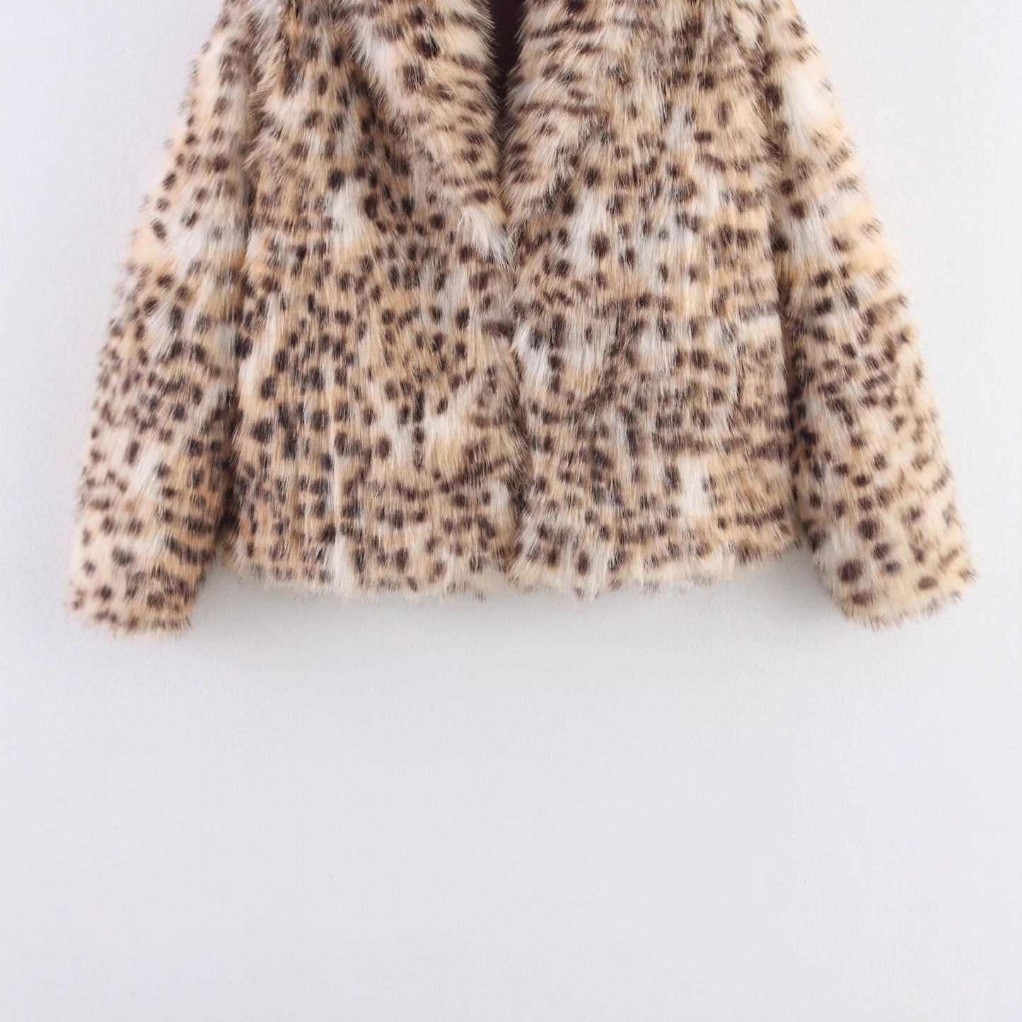 Women's Double Breasted Long Sleeve Leopard Print Jackets